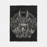Odin y sus lobos Geri y Freki
