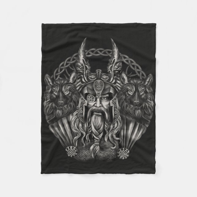 Manta Polar Odin y sus lobos Geri y Freki (Anverso)