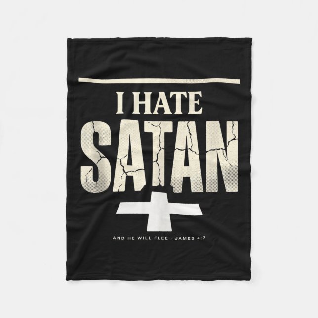 Manta Polar Odio a Satanás (Anverso)