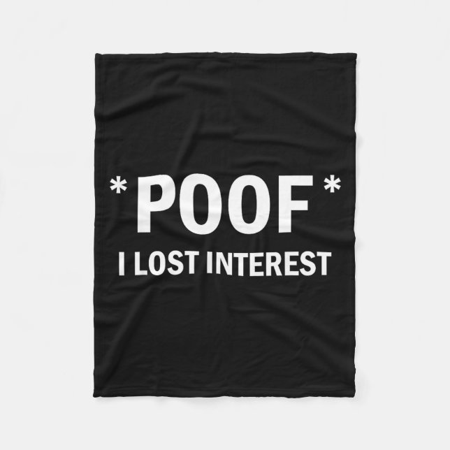 Manta Polar Of I Lost Interest Funny Quote  (Anverso)