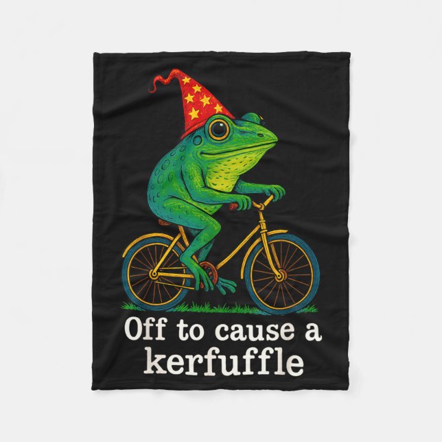 Manta Polar Off To Cause A Kerfuffle Funny Frog Wizard Bicycle (Anverso)