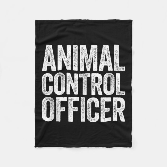 Manta Polar Oficial de control de animales Tanque de vestuario (Anverso)