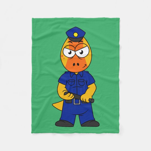 Manta Polar Oficial de Policía de Pachycephalosaurus. (Anverso)