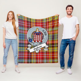 Manta Polar Ogilvie De Airlie Ancient Clan Badge Tartan Plaid