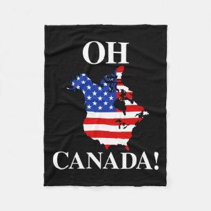 Manta Polar Oh Canadá Política Canadá Estados Unidos Bandera G