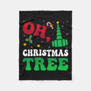 Manta Polar Oh Christmas Tree Xmas Ilumina Rt Thera Respirator