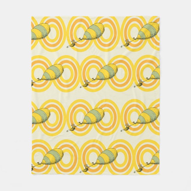 Manta Polar Oh, los lugares a los que irás | Patrón naranja (Anverso)