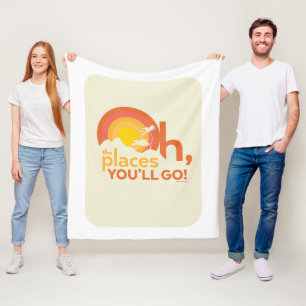 Manta Polar ¡Oh, los lugares a los que irás! Tipografía de pai
