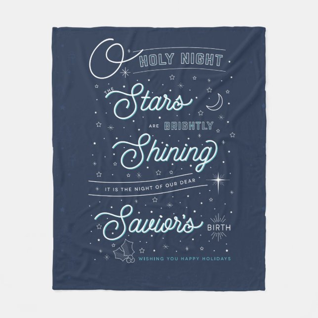 Manta Polar Oh, Navidades de la noche sagrada, huyen en masa (Anverso)