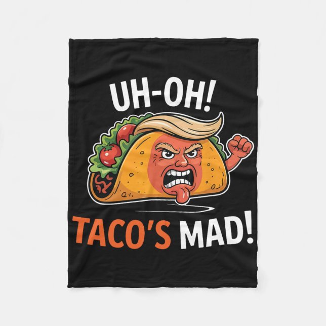 Manta Polar ¡Oh-oh Mad de Taco! - Trump Tacos frente a Naranja (Anverso)
