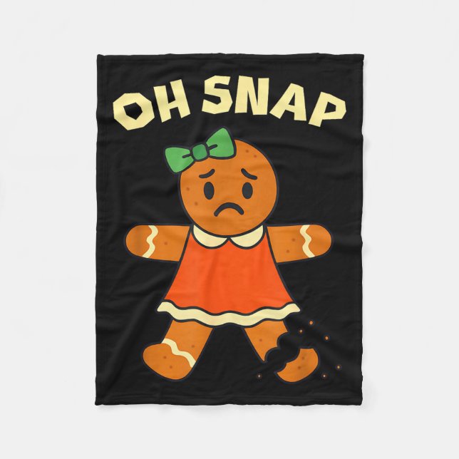 Manta Polar Oh Snap, Gingerbread Girl Cookie, Broken Leg, Funn (Anverso)