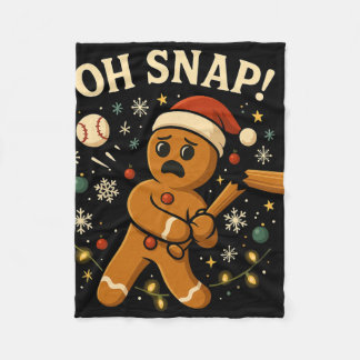 Manta Polar Oh Snap Gingerbreadman Christmas Sell