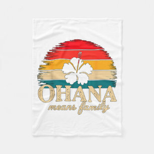 Manta Polar Ohana Significa Familia Vacaciones De Verano En Ha