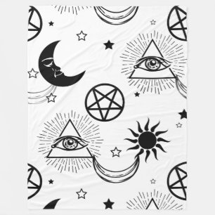 Manta Polar ojo de halloween illuminati
