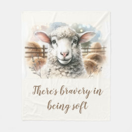 Manta Polar Ojo suave: Oveja suave de lana