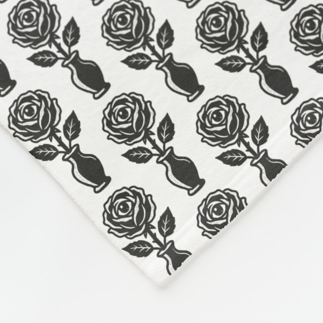 Manta Polar Ojos de Rosas (Esquina)