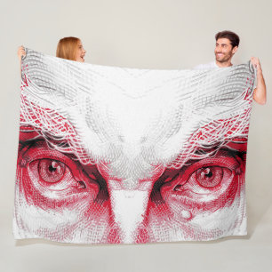 Manta Polar Ojos del antiguo mal – Advertencia roja