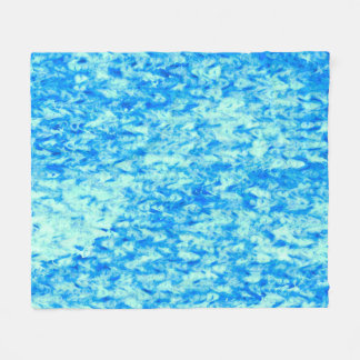 Manta Polar Ola Azul Brillante Ondulado