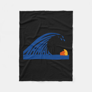 Manta Polar Ola Cuta De Ola Azul Kamala Para Kamala Funny Tru