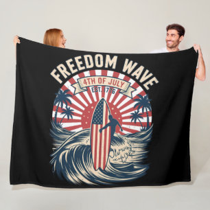 Manta Polar Ola de la Libertad 4 de Julio