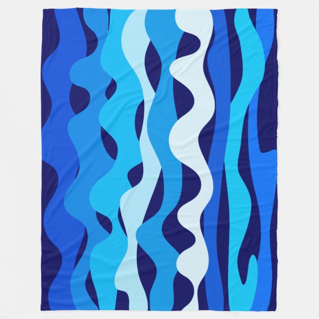 Manta Polar Olas azules (Anverso)