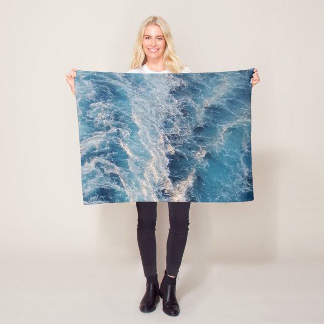 Manta Polar Olas azules del océano (In situ)