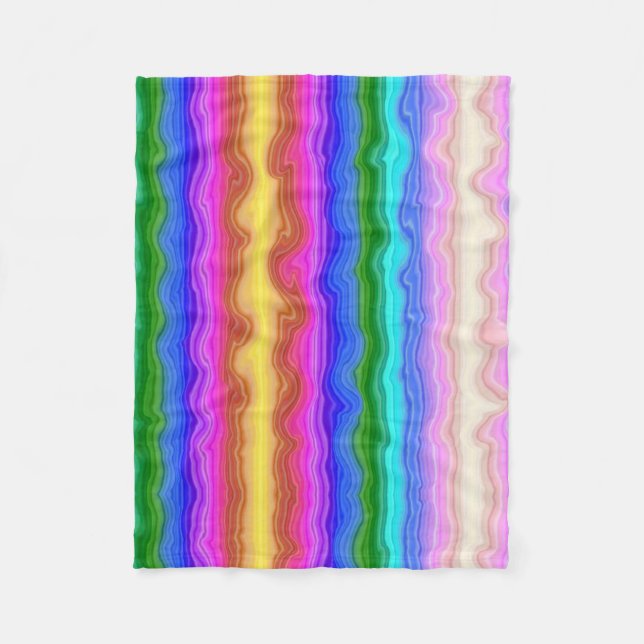 Manta Polar Olas de Color (Anverso)