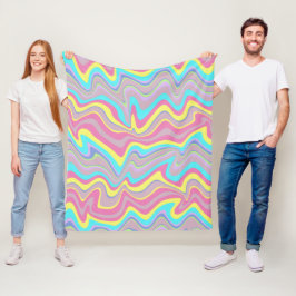 Manta Polar Olas de Liquify de Pastel