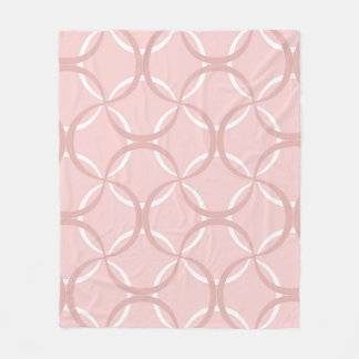 Manta Polar Olas rosas: patrón de Moda sin foco