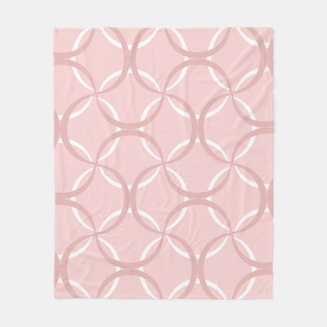 Manta Polar Olas rosas: patrón de Moda sin foco (Anverso)