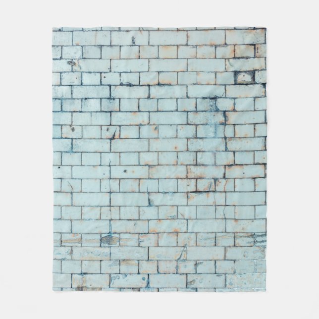 Manta Polar Old dirty white brick wall backgroundabstract, age (Anverso)