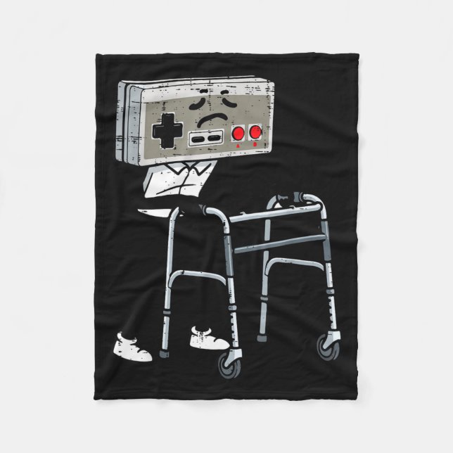 Manta Polar Old Gaming Controller Walker Funny Gamer Men Women (Anverso)