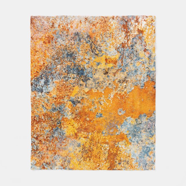 Manta Polar Old rust texture. Grunge rusted metal background. (Anverso)