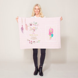 Manta Polar OLIVIA: Nombre de Chica significa regalo - Sirenit