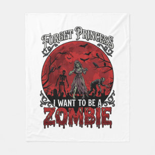 Manta Polar Olvidar Princesa Zombie Luna de Sangre Murciélagos