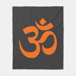 Manta Polar Om Naranja moderno