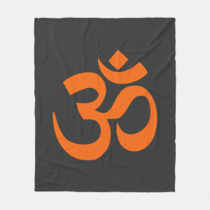 Manta Polar Om Naranja moderno
