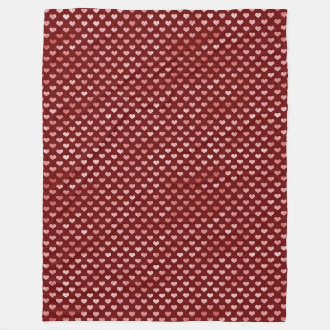 Manta Polar Ombre color rojo rosa (Anverso)