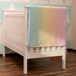 Manta Polar Ombre gradiente de arcoiris pastel
