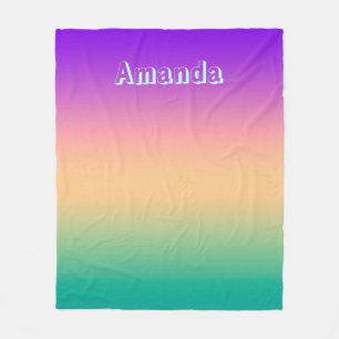 Manta Polar Ombre , multicolor