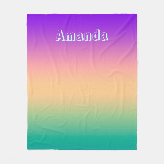 Manta Polar Ombre , multicolor (Anverso)