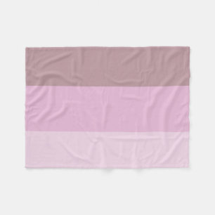 Manta Polar Ombre rayado rosado púrpura