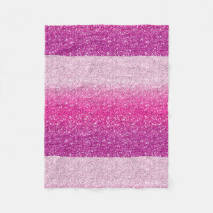 Manta Polar Ombre rosado purpurinoso