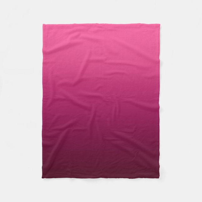 Manta Polar Ombre se descolora fucsia del | (Anverso)