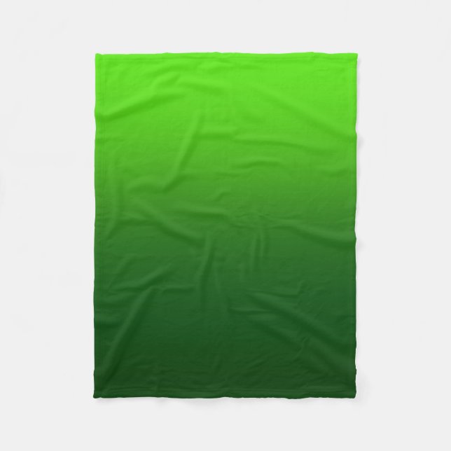 Manta Polar Ombre se descolora verde del | (Anverso)