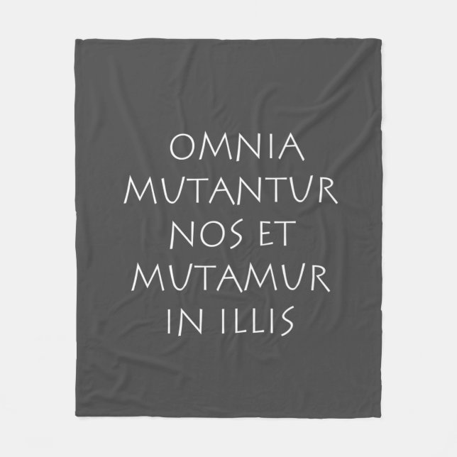 Manta Polar Omnia mutantur nos et mutamur en illis (Anverso)