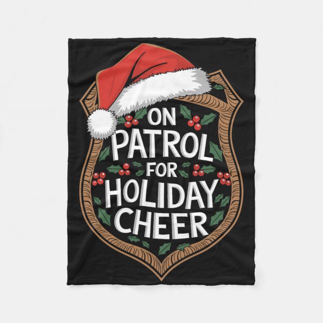 Manta Polar On Patrol For Holiday Cheer Christmas Security  (Anverso)