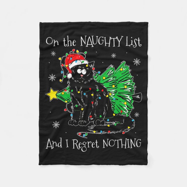 Manta Polar On The Naughty List And I Regret Nothing Cat Chris (Anverso)