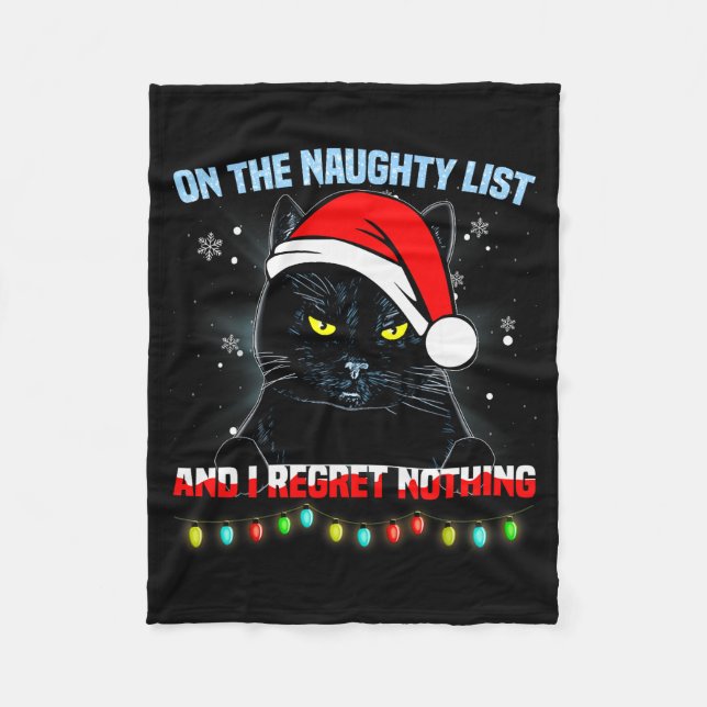 Manta Polar On The Naughty List And I Regret Nothing Cat Chris (Anverso)
