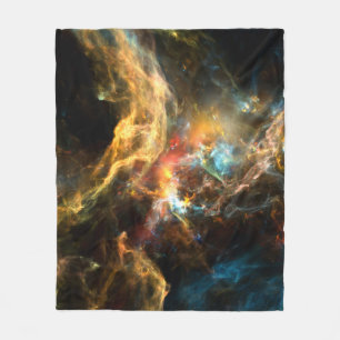 Manta Polar Once Upon a Space series. Diseño abstracto hecho d